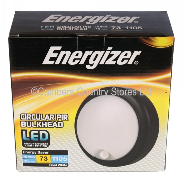 Energizer LED Bulkhead Round With PIR Cambers Country Store